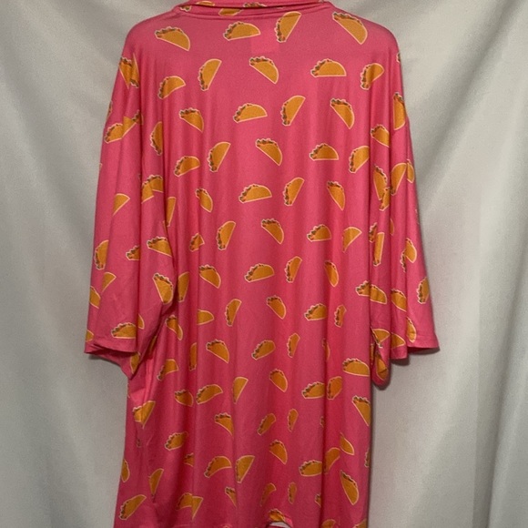 OG OBNOXIOUS GOLF MENS SIZE 5XL PINK TACO DESIGN GOLF POLO SHIRT EUC CLEAN - Picture 11 of 11